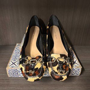 Antonio Melani Georgia Calf Hair Leopard Flats - 9.5